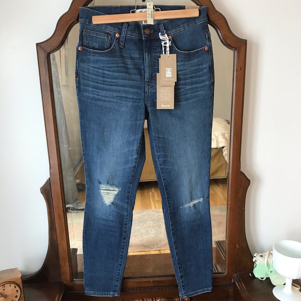 Madewell 9” high rise skinny crop eco collection